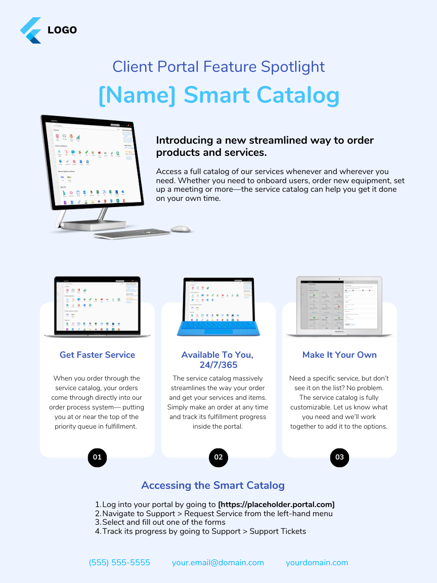 2. Smart Catalog Feature Flyer