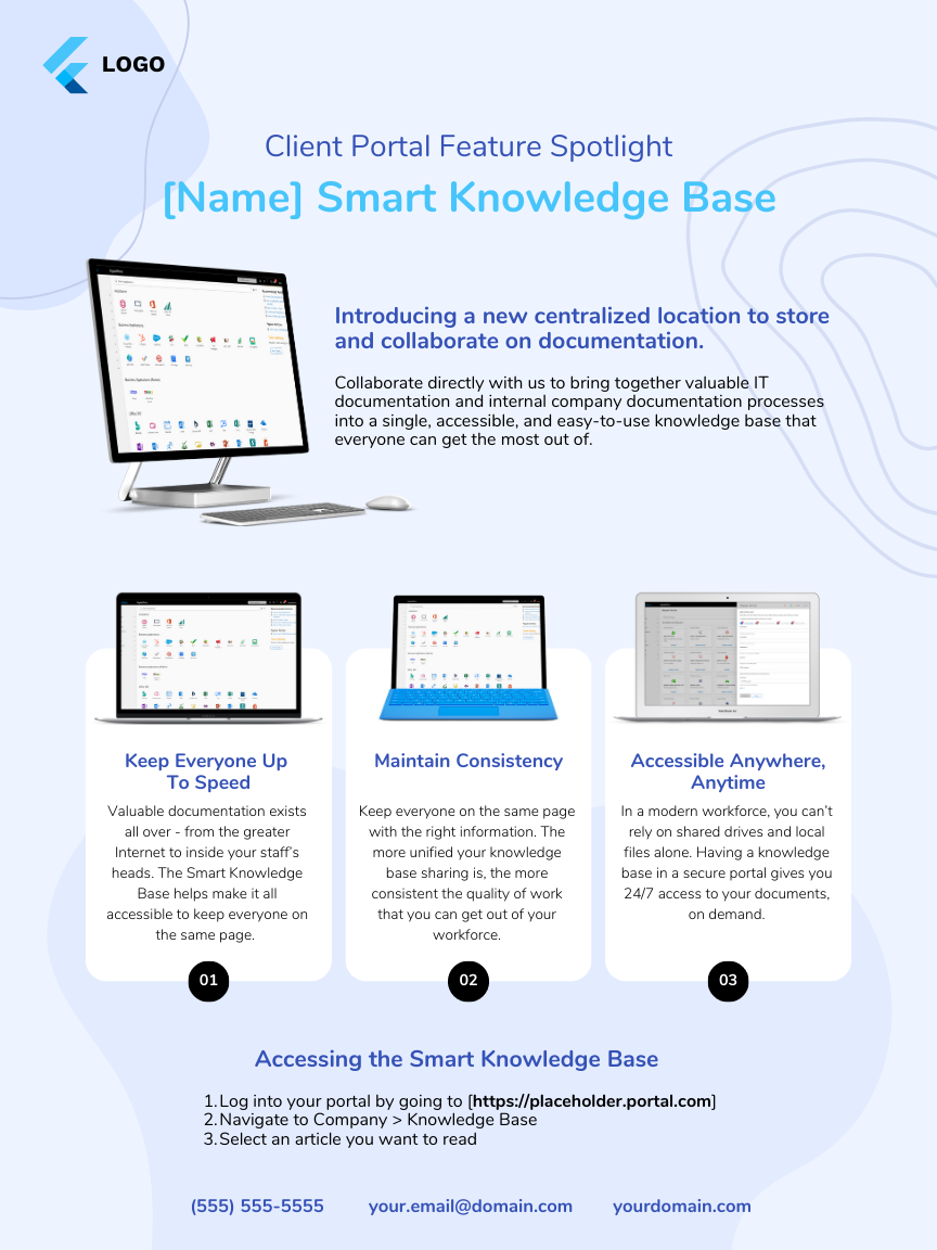 3. Smart Knowledge Base Feature Flyer