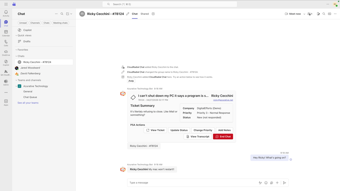 Chat Starter - Live Chat Convo