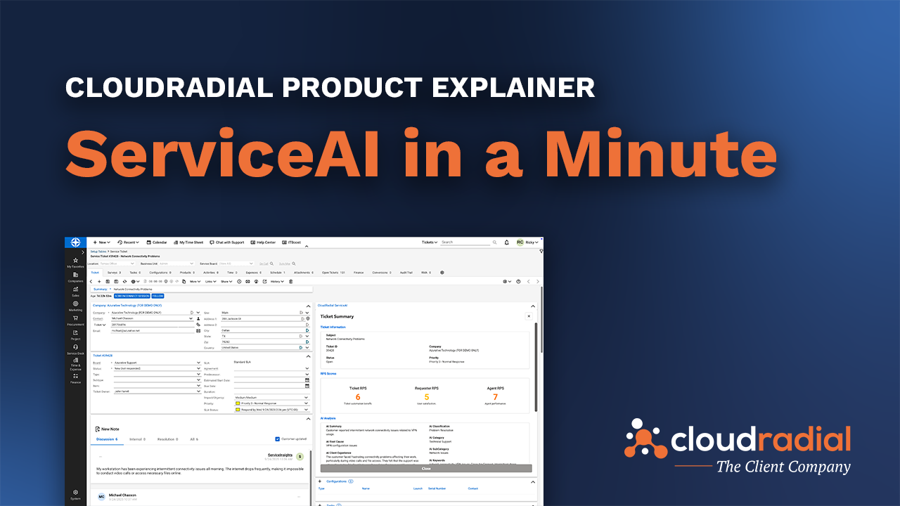 CloudRadial ServiceAI Explainer Thumbnail