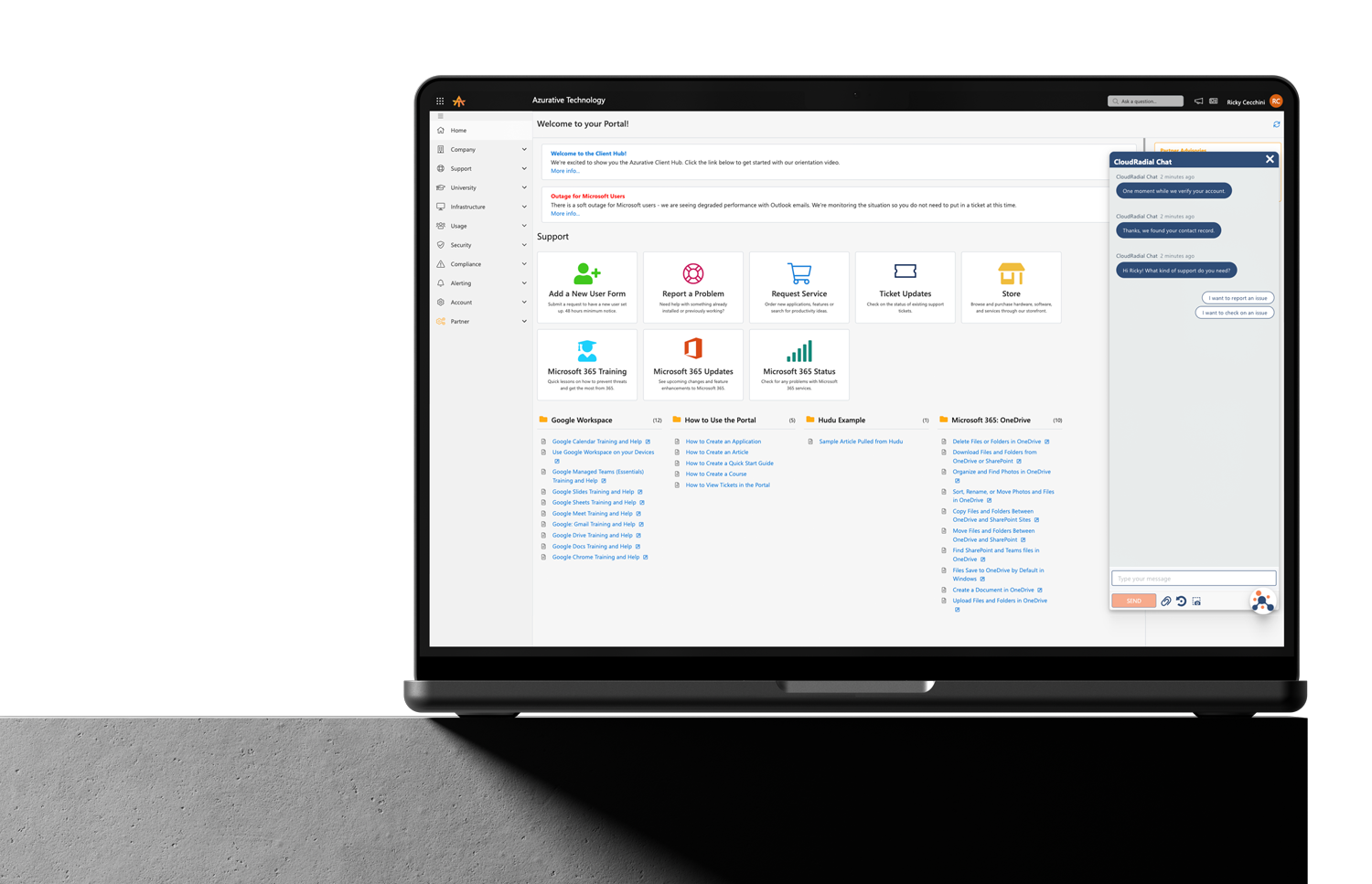 CloudRadial-AI-Chat-Interface