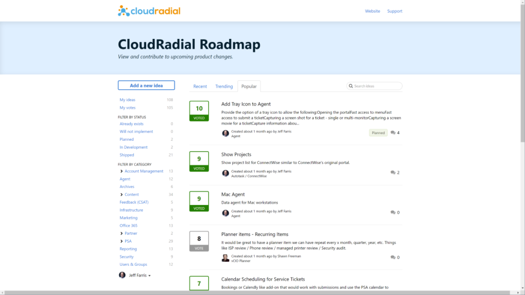 CloudRadial Product Roadmap