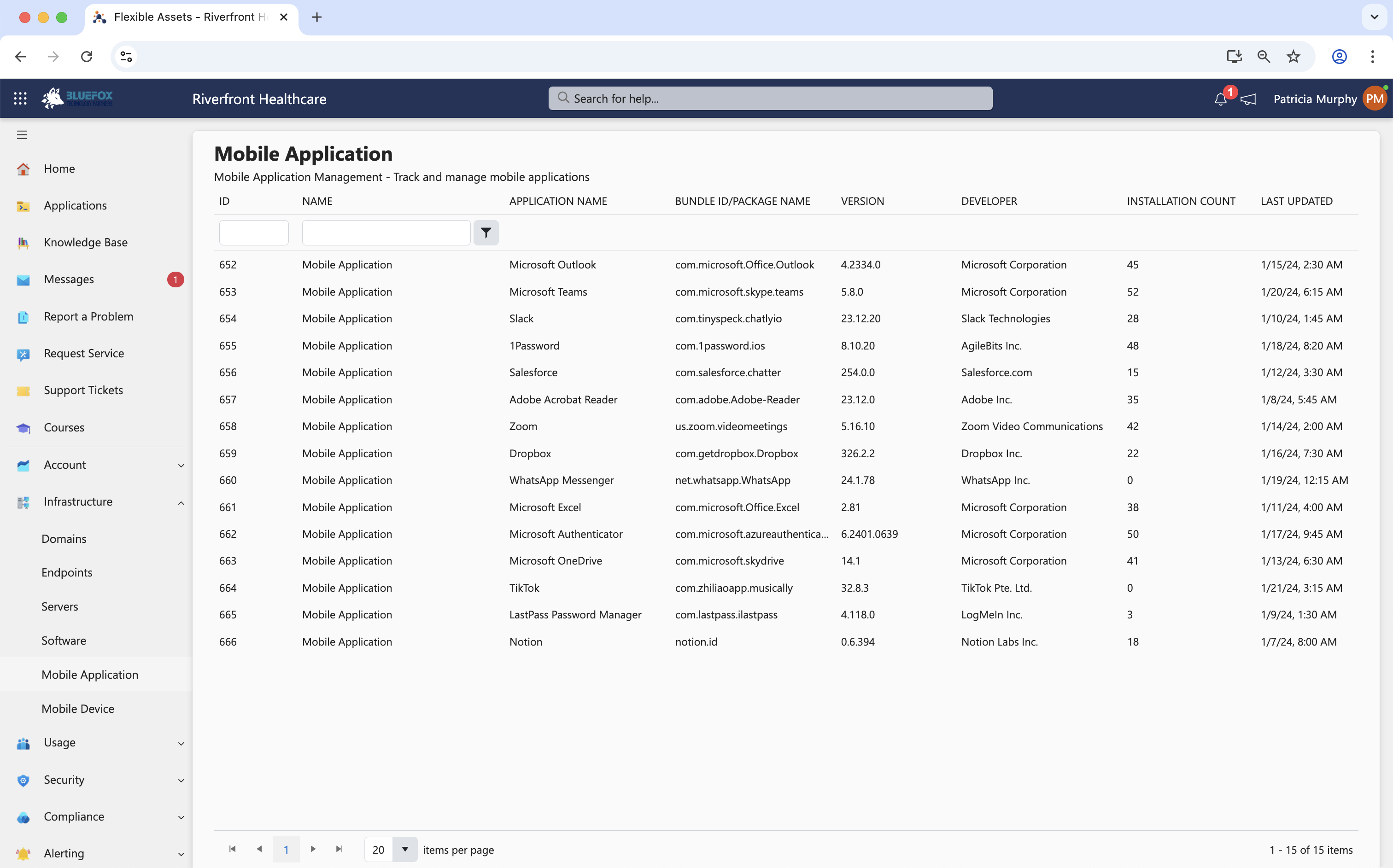 18 Flexible Assets 1 - Mobile Apps - List