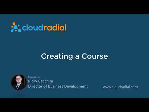 Creating a Course in CloudRadial