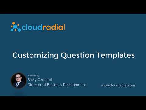 Customizing Question Templates in CloudRadial