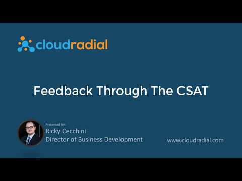 Feedback Through the CSAT in CloudRadial