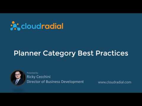 Planner Category Best Practices in CloudRadial