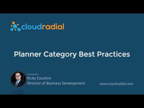 Planner Category Best Practices in CloudRadial