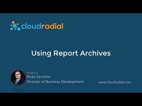Using Report Archiving in CloudRadial